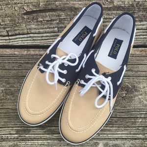 Tan & Navy POLO Shoes